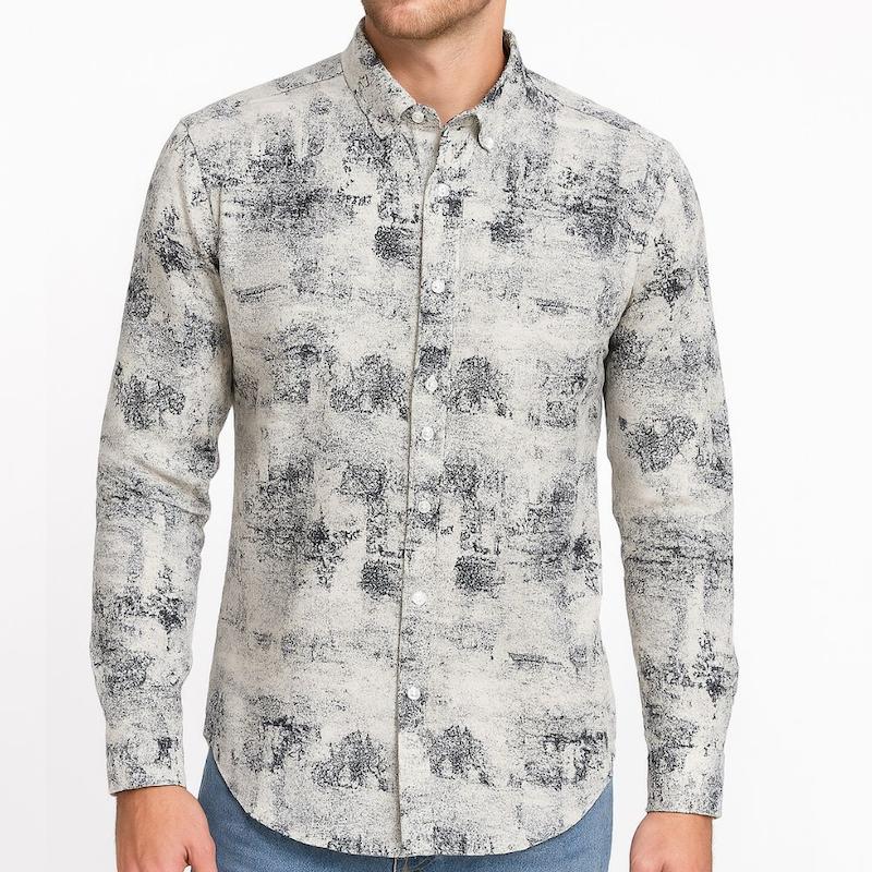 پیراهن کنفی طرحدار