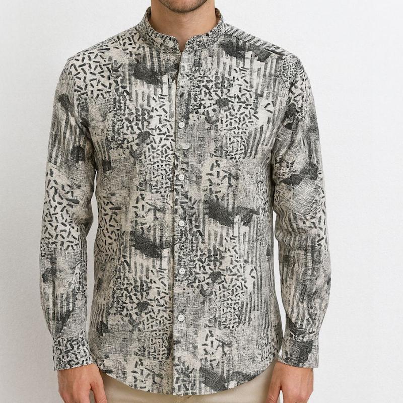 پیراهن کنفی طرحدار