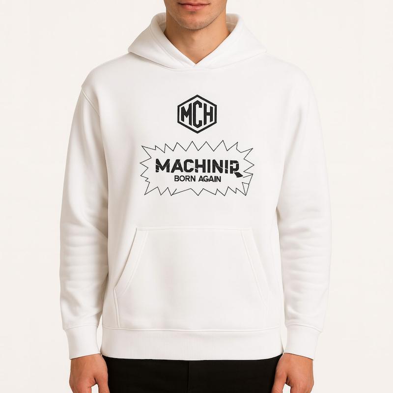 هودی باکسی رنگ سفید