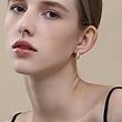 گوشواره‌ قطره اشک طلایی Gold Hoop Earrings USA