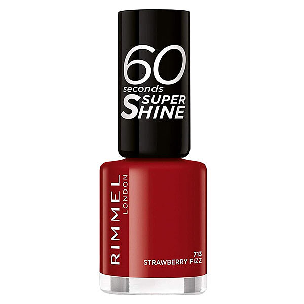 لاک ناخن سوپرشاین 60 ثانیه برند ریمل لاندن اورجینال Rimmel London