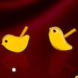 گوشواره طرح جوجه طلای 18 عیار کد 1005