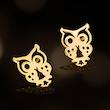 گوشواره طرح جغد طلای 18 عیار کد 1006