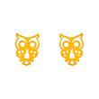 گوشواره طرح جغد طلای 18 عیار کد 1006