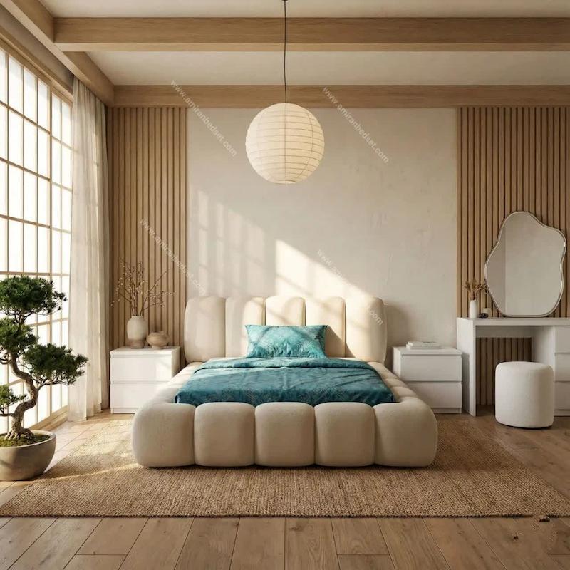 تخت خواب دو نفره مدل پنبه