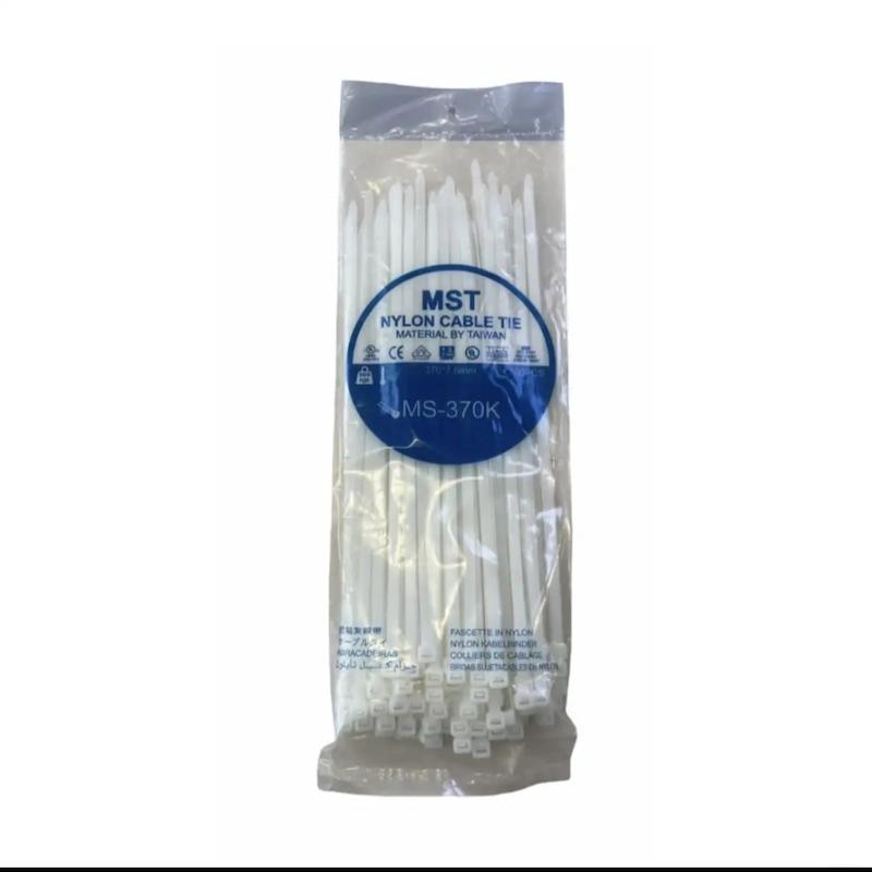 بست کمربندی ۷.۶*۳۷۰ پلاستیکی ام اس تی مدل MS_370K بسته۱۰۰عددی