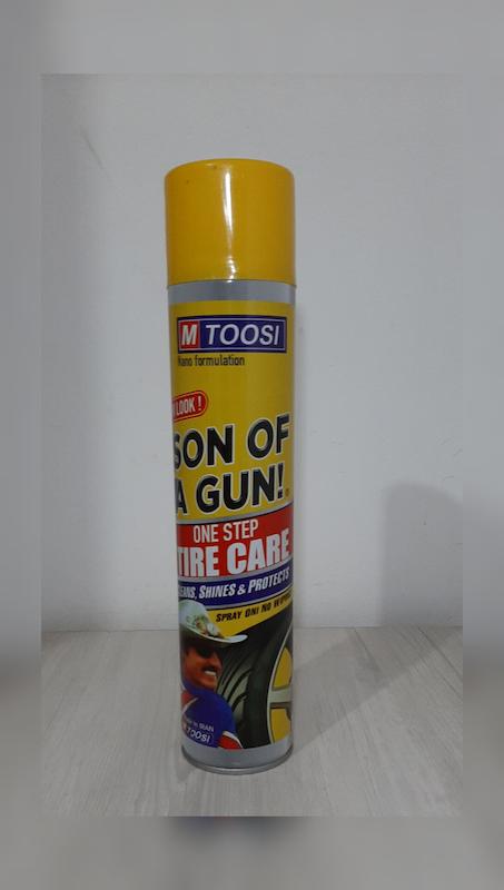 اسپری لاستیک خودرو مدل فوم M Toosi حجم 650ml