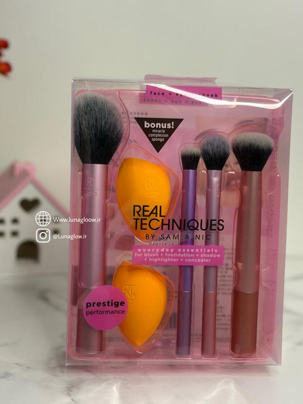 ست براش ۶ تایی دو پد از برند ریل تکنیکس