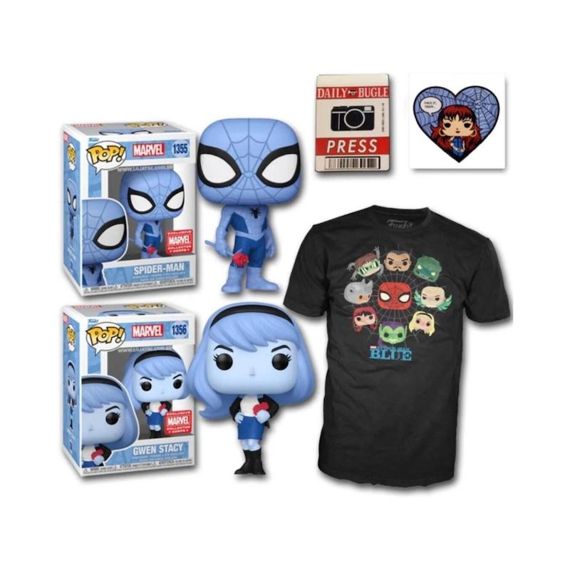 فانکو پاپ کالکتور کورپس اسپایدرمن بلو Marvel-Spiderman Blue Collector Corps