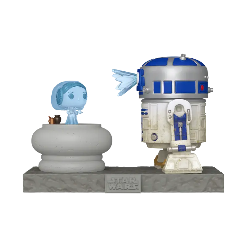 پیش فروش فانکو پاپ آر تو دی تو و هولوگرام پرنسس لیا Pre Order Star Wars-R2 D2 and Princess Leia Hologram (766)