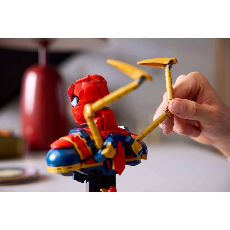 ست لگو مارول مجسمه مرد عنکبوتی آهنی Lego Marvel - Iron Spiderman Bust (76326)