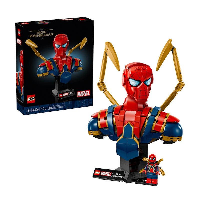 ست لگو مارول مجسمه مرد عنکبوتی آهنی Lego Marvel - Iron Spiderman Bust (76326)