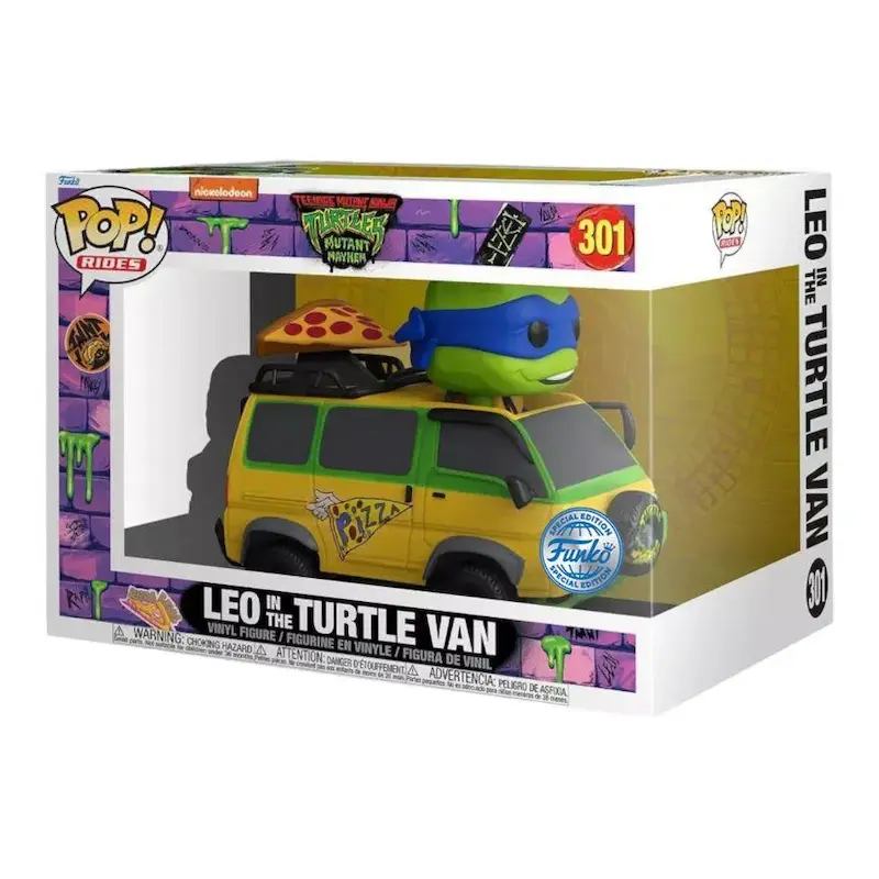 فانکو پاپ لئوناردو با ون لاک پشت ها TMNT - Leo in The Turtle Van (301)