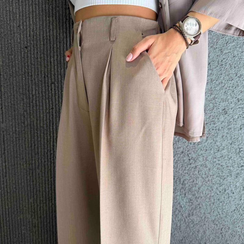 شلوار پارچه ای گشاد زنانه