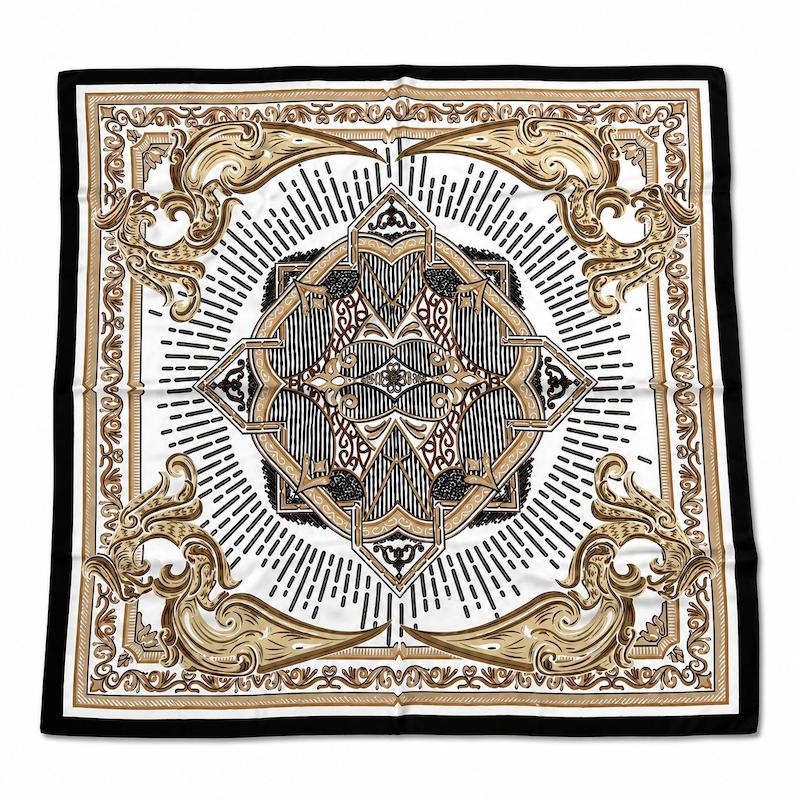 روسری  ابریشم توییل مجلسی