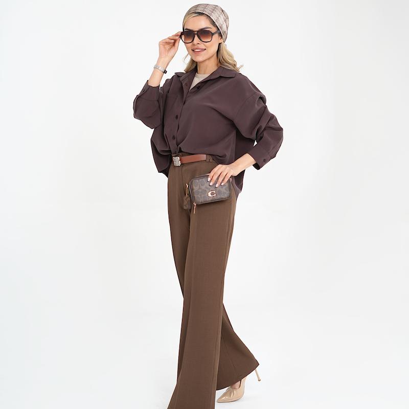 شومیز زنانه مُدال سیلک مدل وایب کد  4042026104