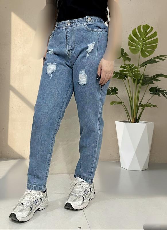 شلوار جین مام زاپدار