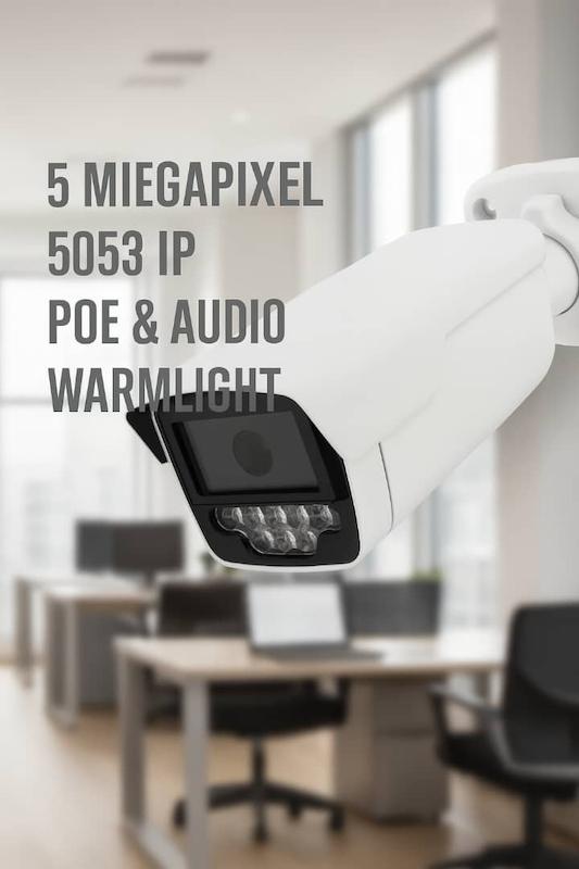 دوربین 5مگاپیکسل IP 5 MP 5053hs  Poe Mic  صدادار +پی او ای