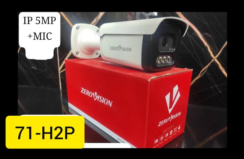 دوربین تحت شبکه ای پی 5مگاپیکسل Full Color صدا دار میکروفن داخلی  IP 5MP mic ziru vision 