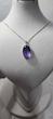 گردنبند نقره با سنگ آمیتیست جواهری 22 قیراطی (بدون زنجیر)