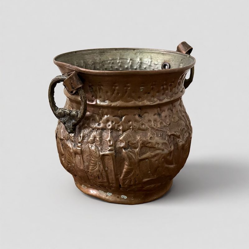 گلدان مسی گوشواره‌دار کد ۱۸