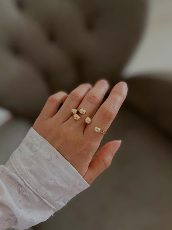 انگشتر دو انگشتی طرح گوی