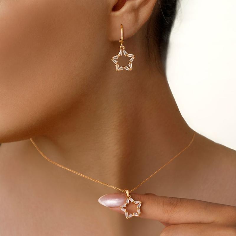 نیم ست ستاره نگین دار