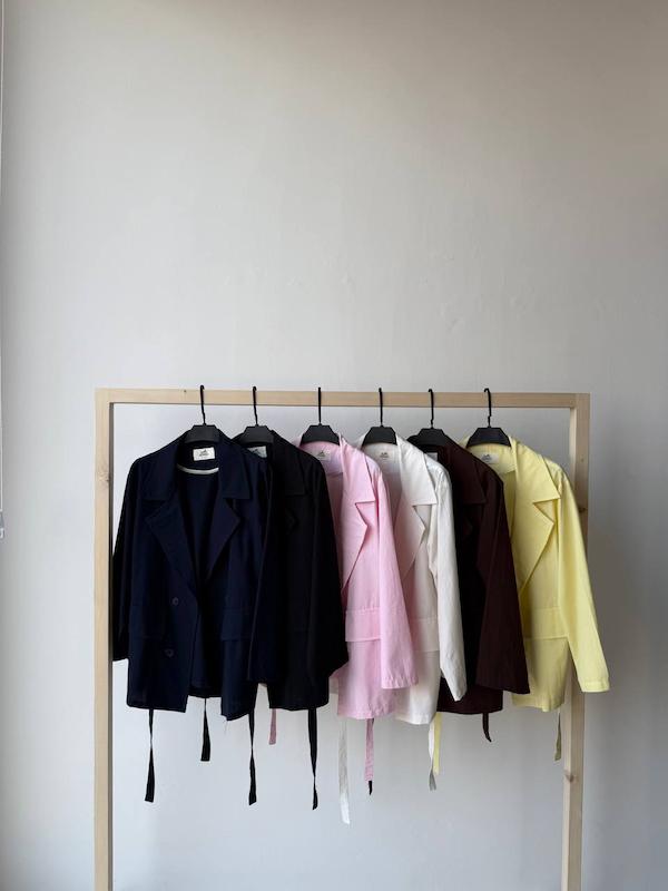 کت بلیزر کمربند دار