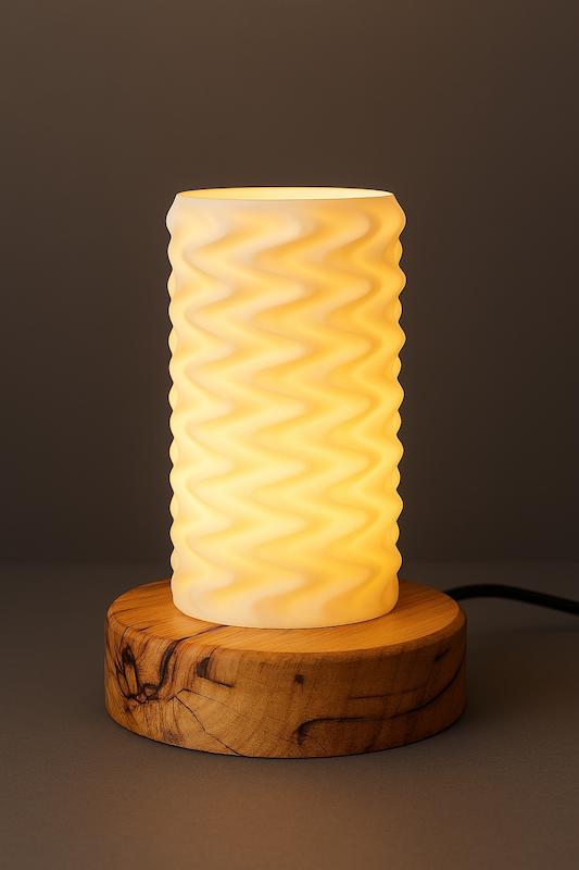 ماهور پایه چوب افرا ؛ چراغ خواب دکوراتیو برند امرض