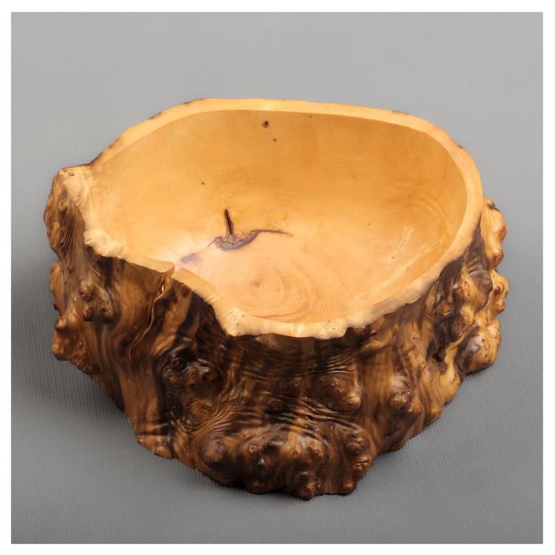 کاسه آجیل خوری چوب شمشاد 