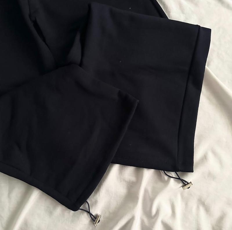 شلوار اسلش گت دار سورمه ای 