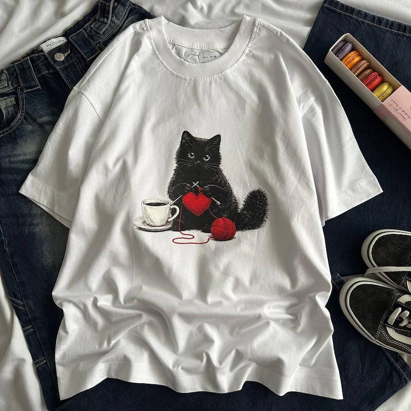 تیشرت گربه بافتنی