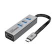 هاب USB-C پرومیت مدل MediaHub-C3 | هاب Type-C با 3 پورت USB 3.0 و خروجی HDMI 4K