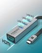 هاب USB-C پرومیت مدل MediaHub-C3 | هاب Type-C با 3 پورت USB 3.0 و خروجی HDMI 4K