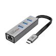 هاب USB-C پرومیت مدل GigaHub-C | هاب چندمنظوره Type-C با 3 پورت USB 3.0 و گیگابیت اترنت