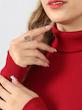 بلوز یقه اسکی آستین بلند کبریتی زنانه-12