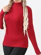 بلوز یقه اسکی آستین بلند کبریتی زنانه-8