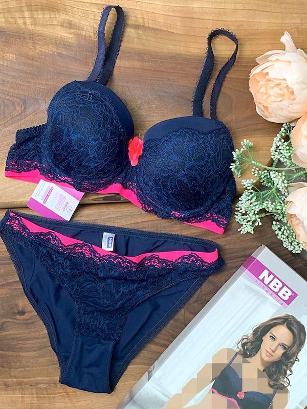 ست سوتین شورت ابر و فنردار NBB 4386