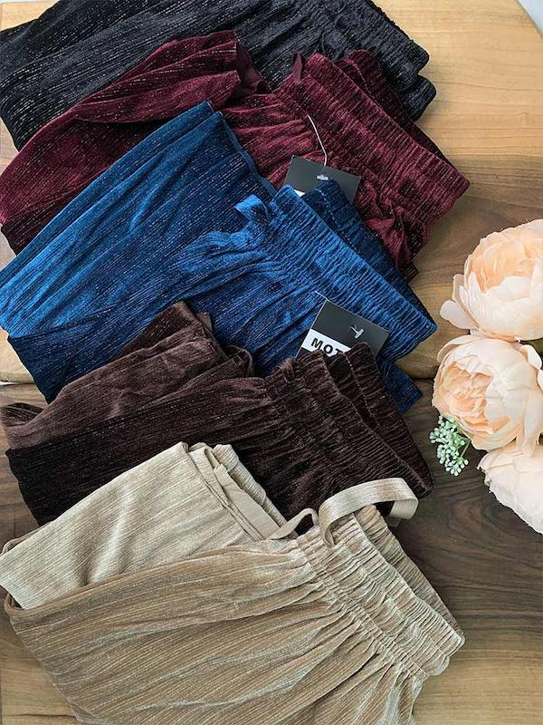 شلوار بگ مخمل شاین وارداتی