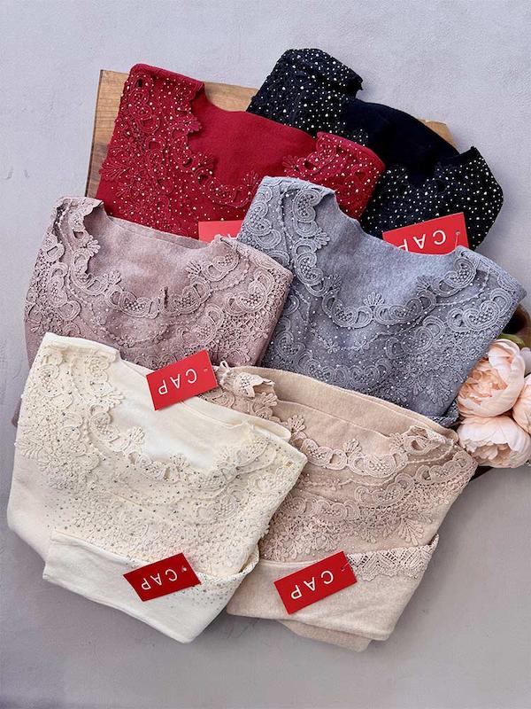 بلوز بافت مجلسی گیپوردارCAP