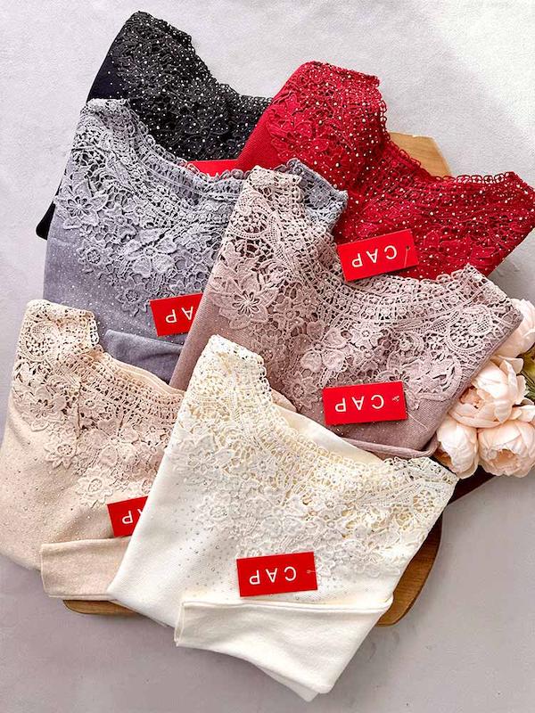 بلوز بافت مجلسی گیپوردارCAP