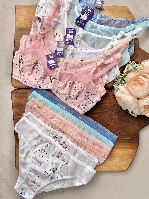 ست سوتین و شورت نخی پانیذ 9046