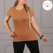 قیمت تیشرت یقه گرد کبریتی زنانه