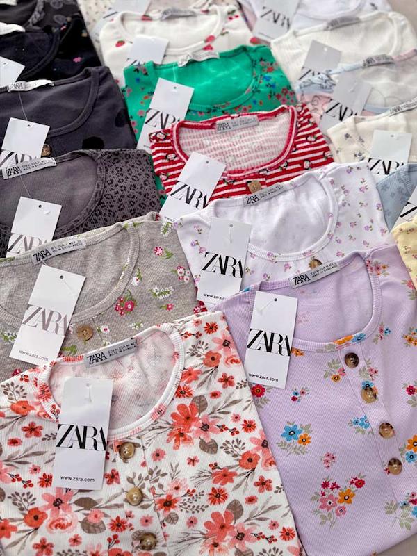 تیشرت وارداتی زارا  کبریتی جلو دکمه ZARA
