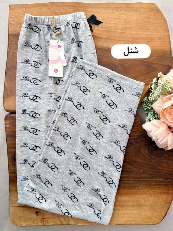 شلوار راحتی نخی ملانژ زنانه