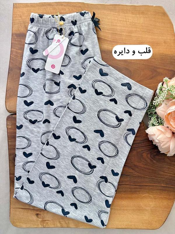 شلوار راحتی نخی ملانژ زنانه