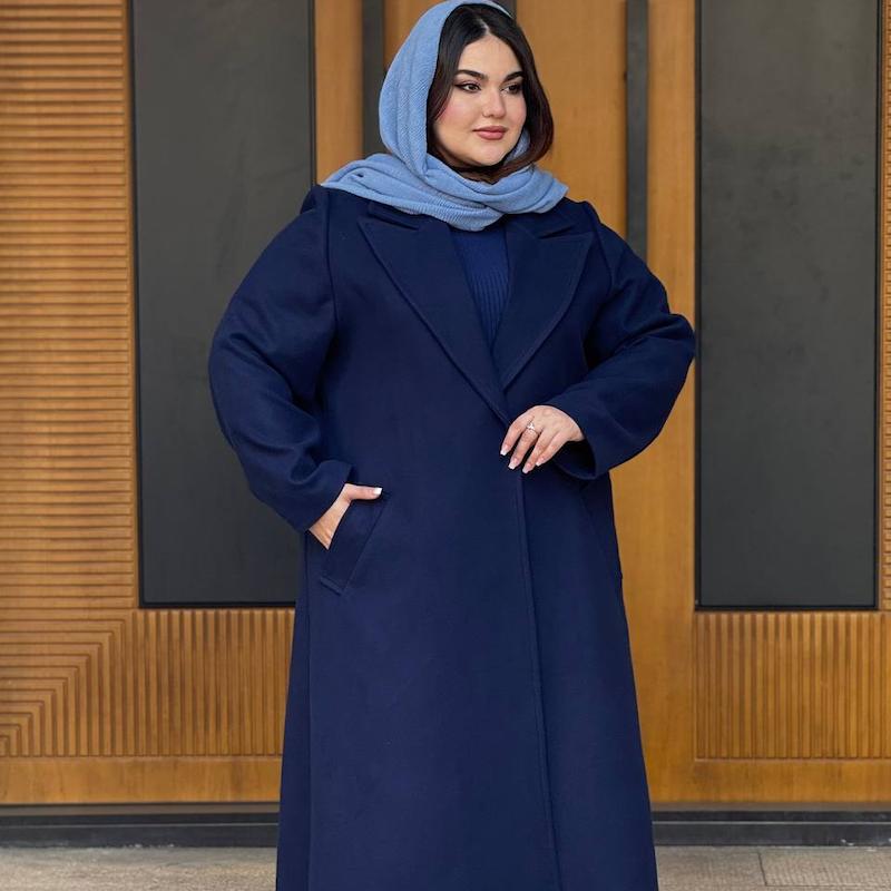 پالتو فلورنس سورمه ای