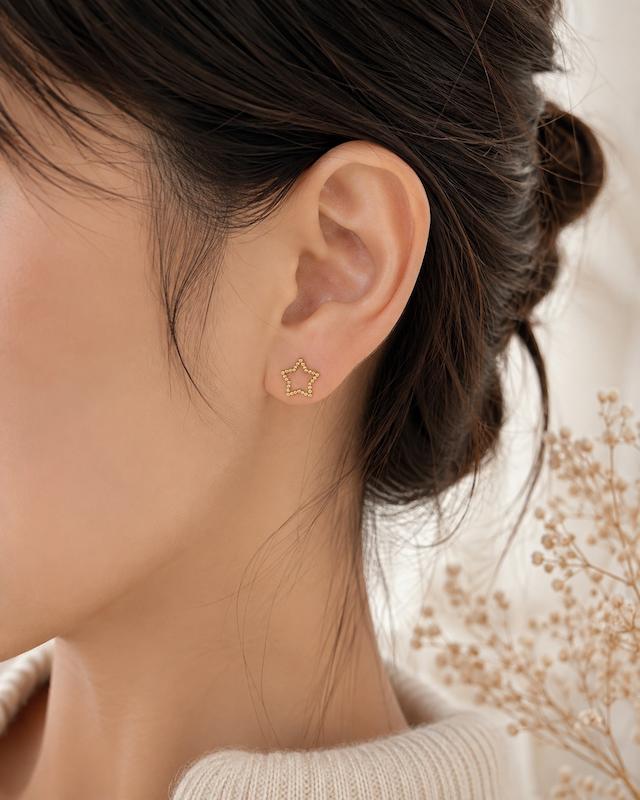 گوشواره نقره ۹۲۵ طرح ستاره برند MANGUUN