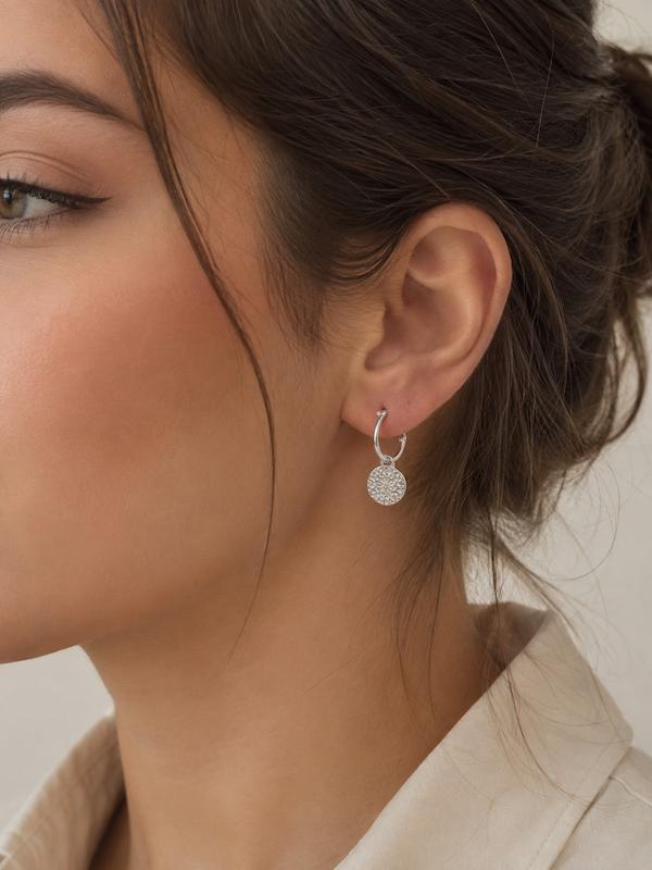 گوشواره حلقه ای نقره ۹۲۵ از برند manguun