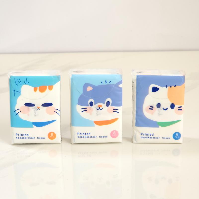 دستمال کاغذی طرحدار گربه
